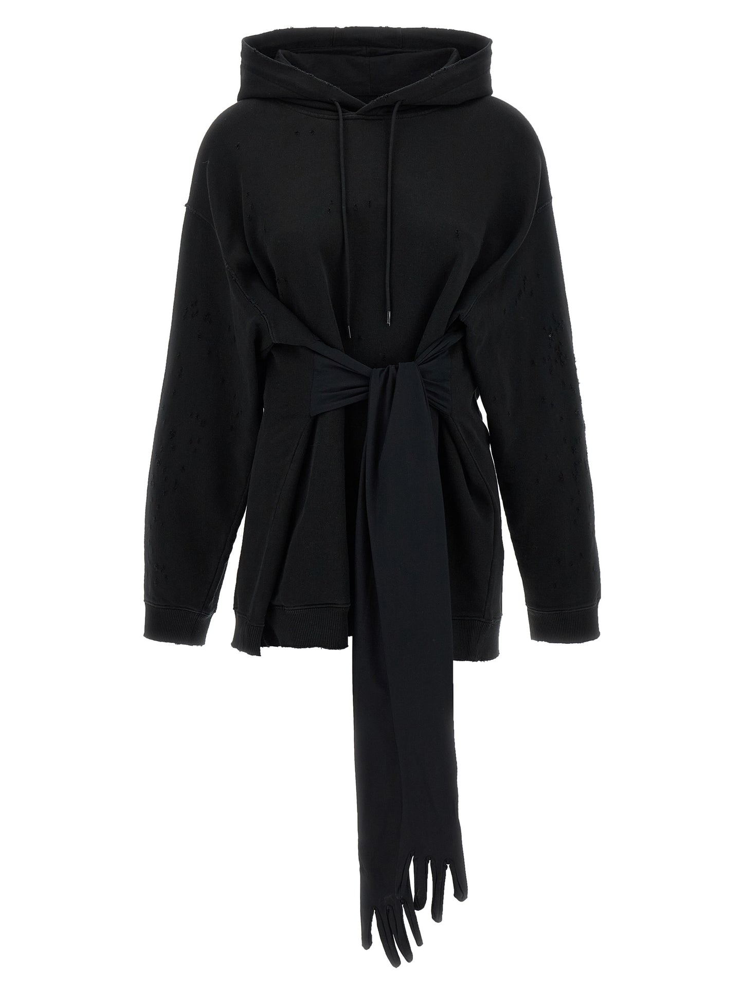 MM6 Maison Margiela Black Cotton Short Dress