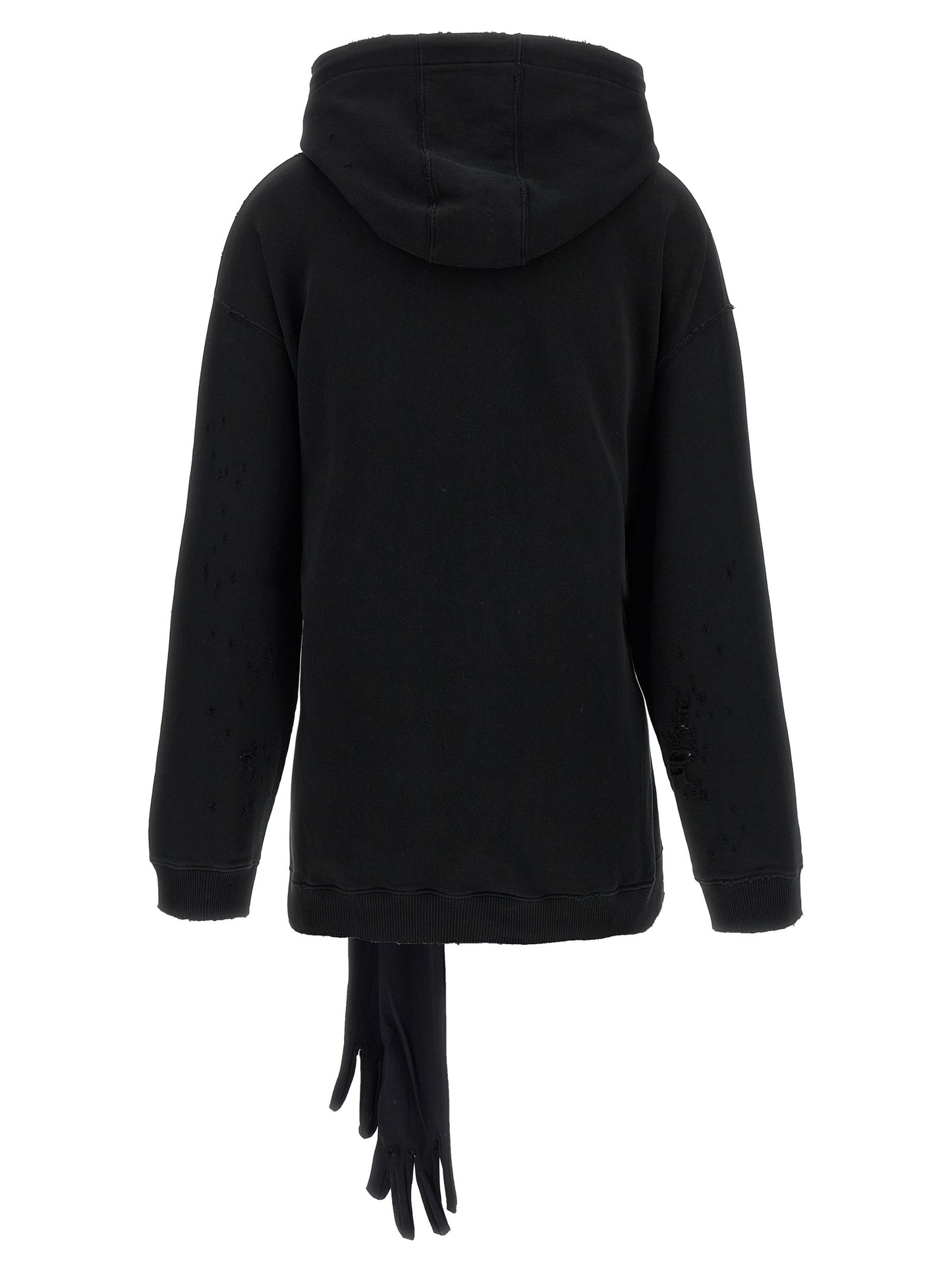MM6 Maison Margiela Black Cotton Short Dress