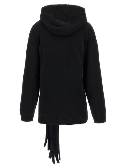MM6 Maison Margiela Black Cotton Short Dress