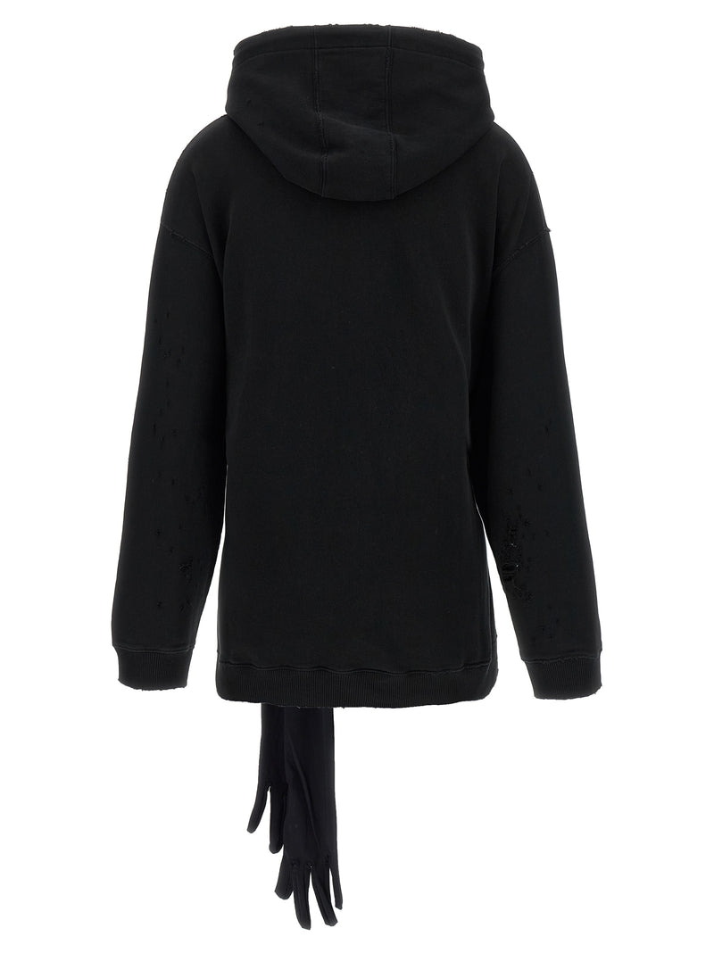 MM6 Maison Margiela Black Cotton Short Dress