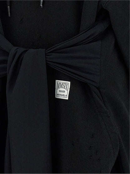 MM6 Maison Margiela Black Cotton Short Dress
