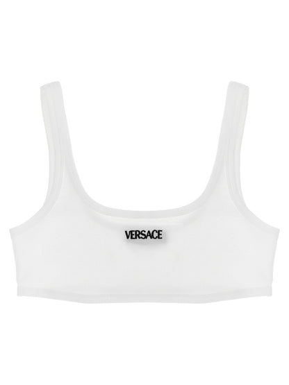 Versace White Cotton Bra