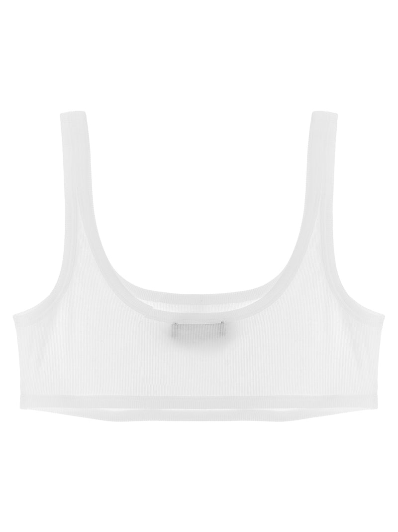 Versace White Cotton Bra - Stylish Comfort for Women