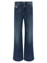 Diesel D-Akemi ‘1978’ Blue Cotton Flared Jeans for Women