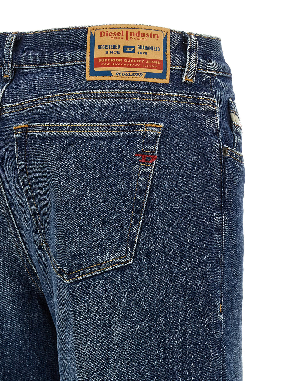 Diesel D-Akemi ‘1978’ Blue Cotton Flared Jeans for Women