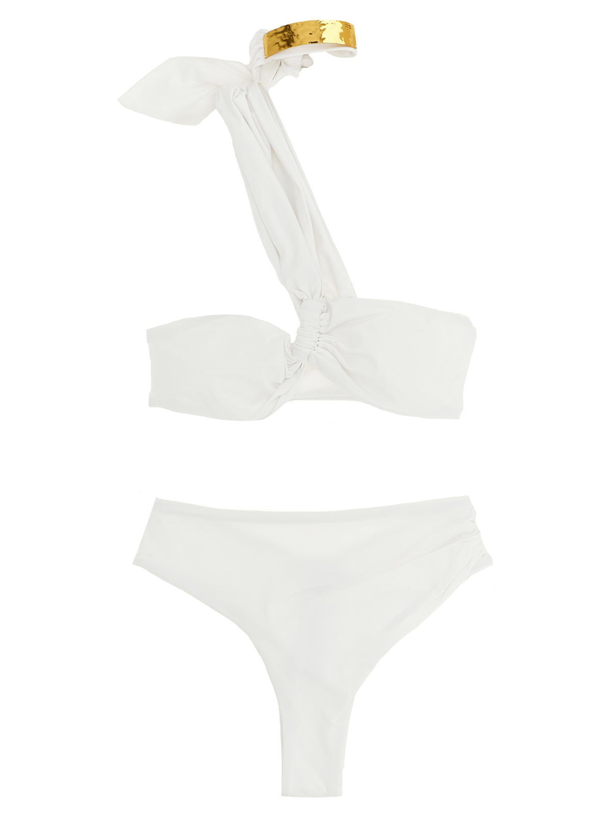 Bikini en polyamide blanc Elisabetta Franchi