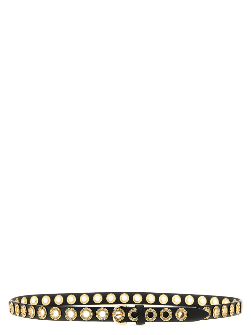 PINKO Black Polyethylene Regular Belt - Edgy Sophistication