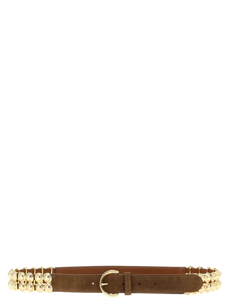 Ceinture PINKO en cuir d'agneau marron coupe classique