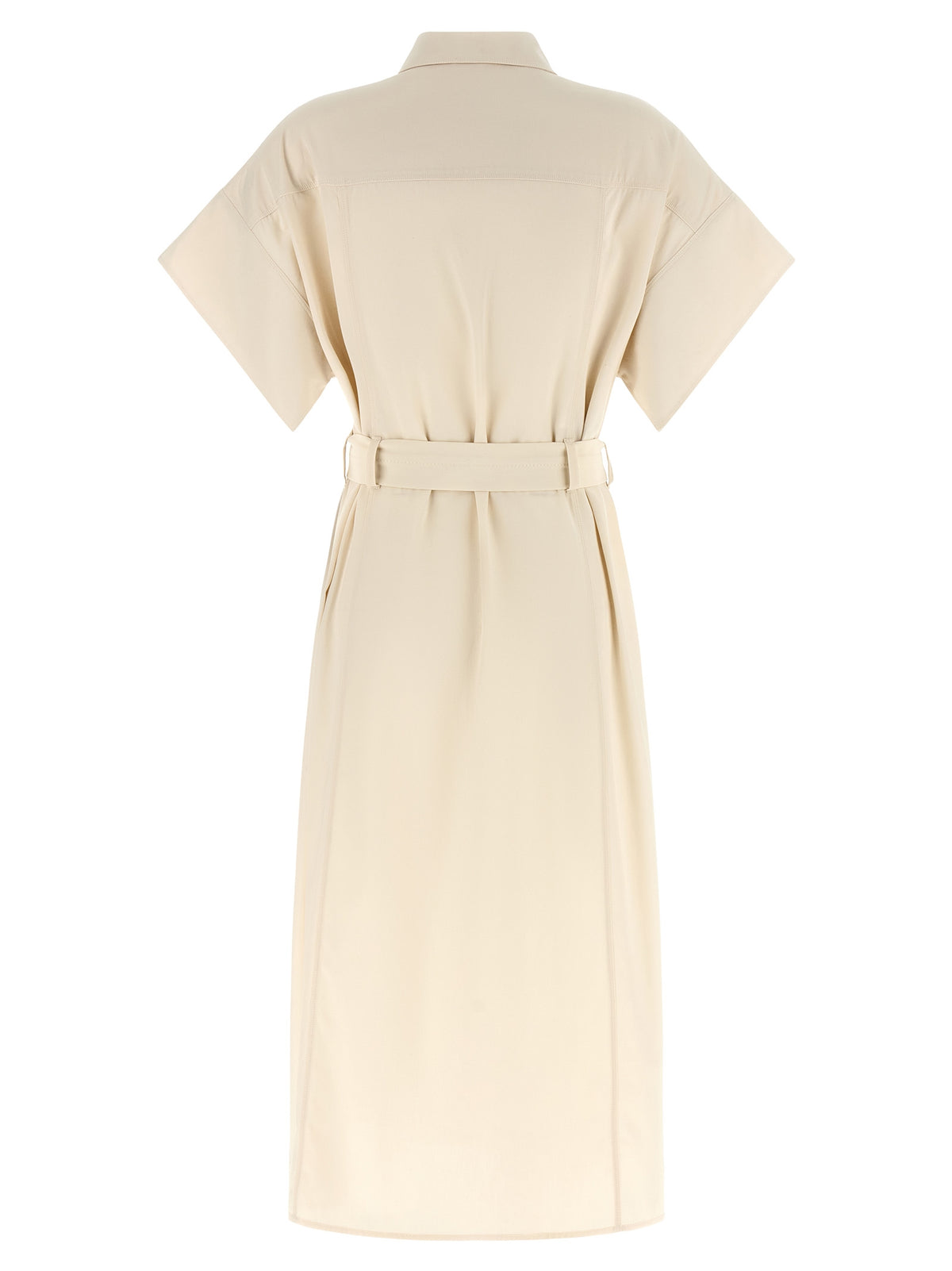 PINKO Robe Midi en Coton Beige