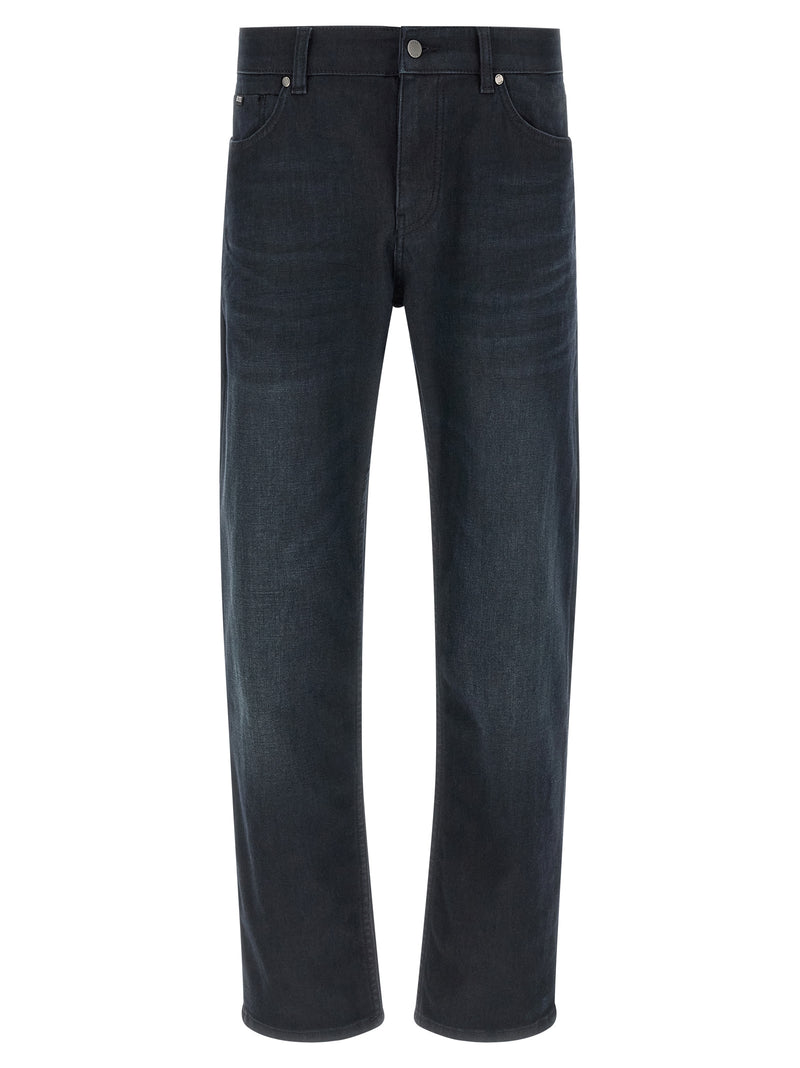 Hugo Boss P-Delaware Blue Cotton Straight-Leg Jeans
