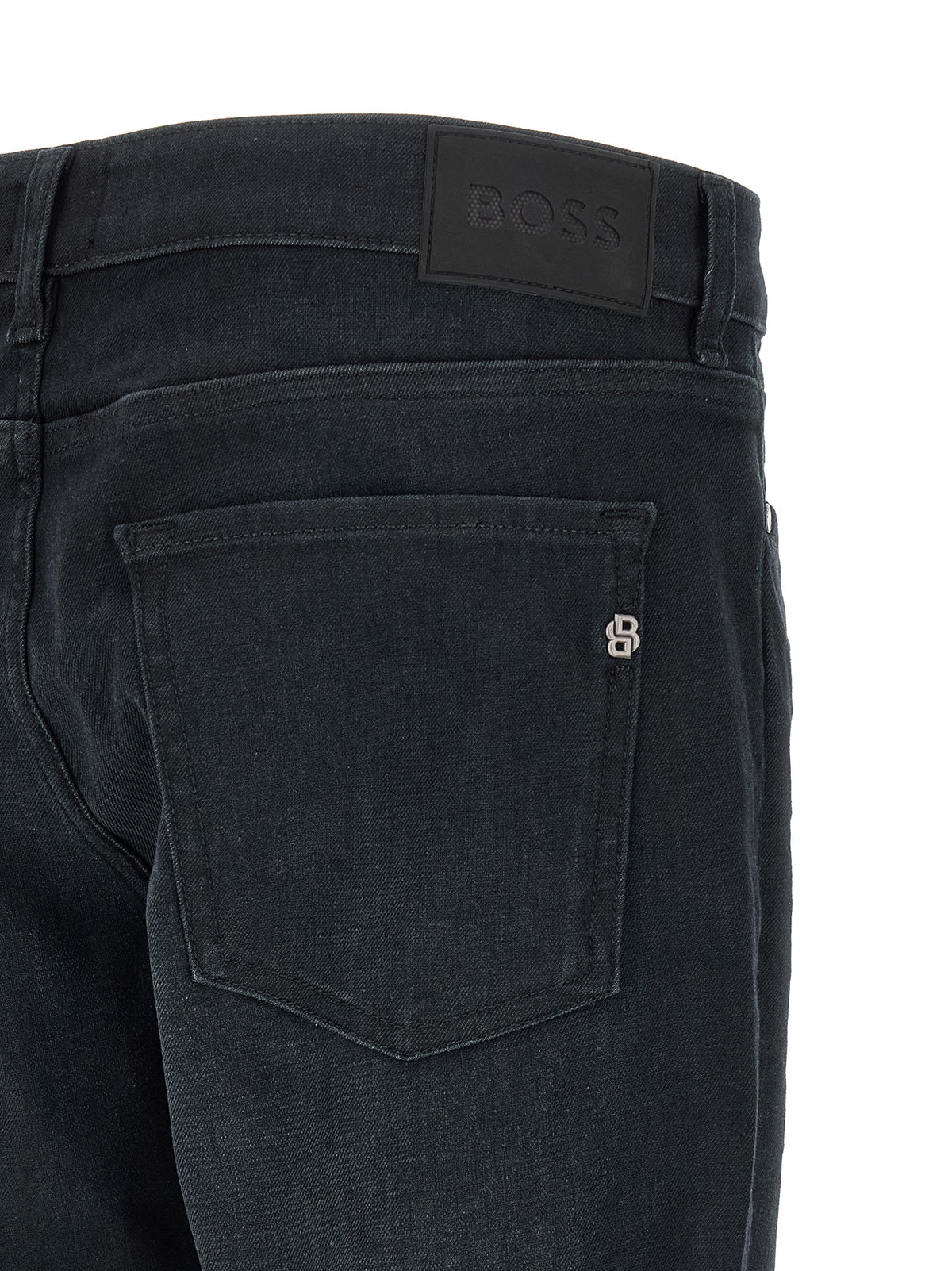 Hugo Boss P-Delaware Blue Cotton Straight-Leg Jeans