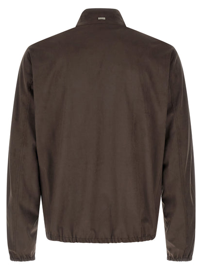 Herno Brown Polyester Jacket