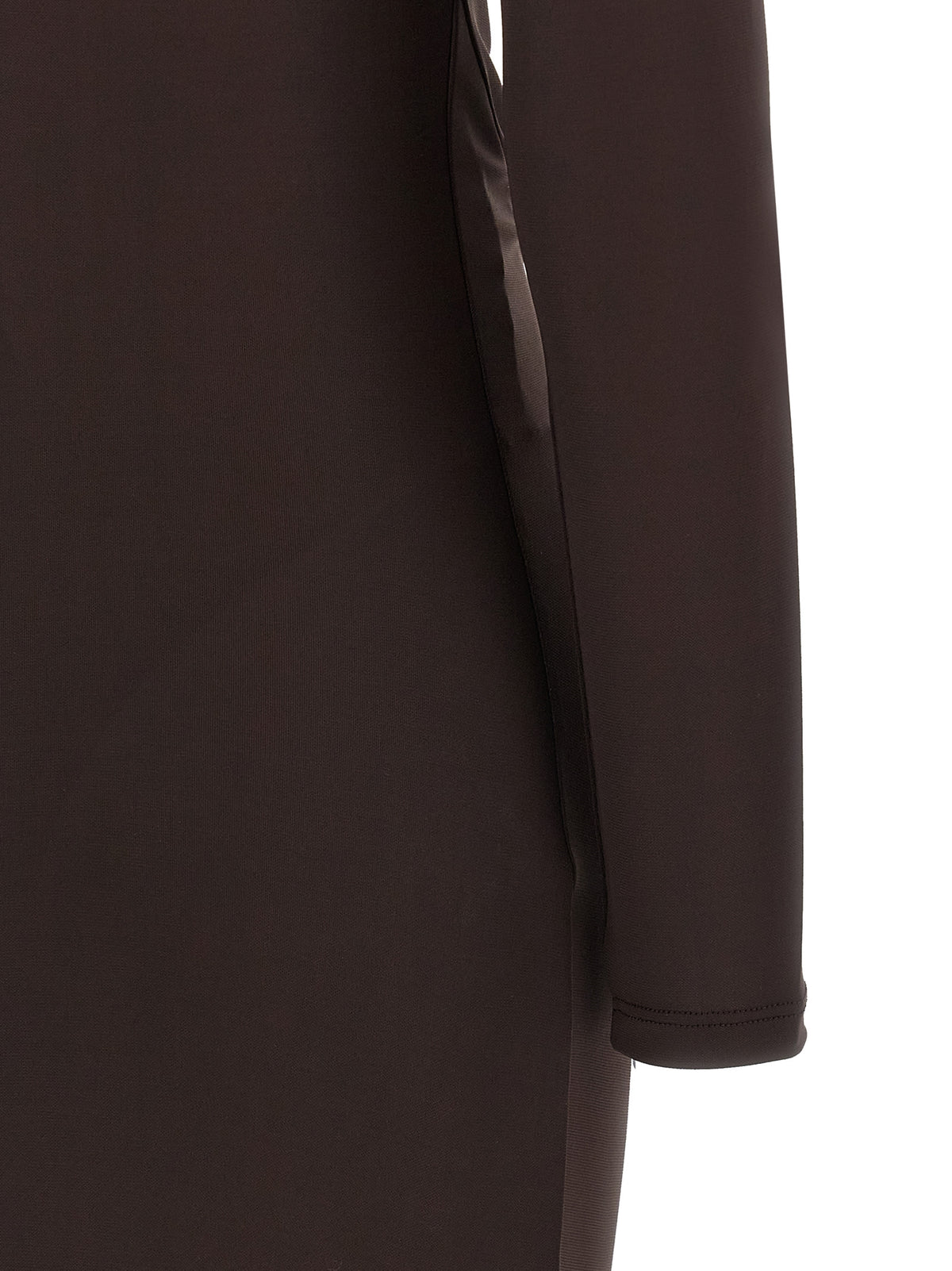 Robe Longue Elisabetta Franchi en Viscose Marron