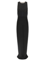 Elisabetta Franchi Black Polyester Long Dress