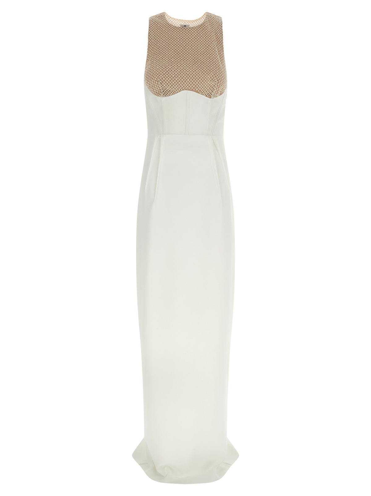 Robe longue blanche en polyester Elisabetta Franchi