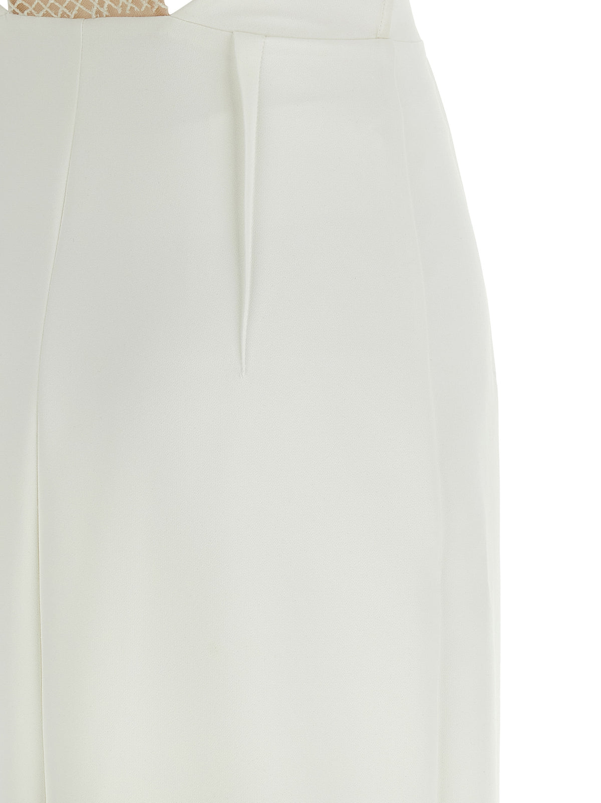 Robe longue blanche en polyester Elisabetta Franchi