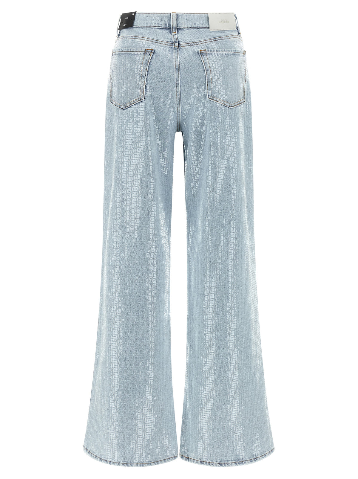Jean flare bleu en coton 7 For All Mankind