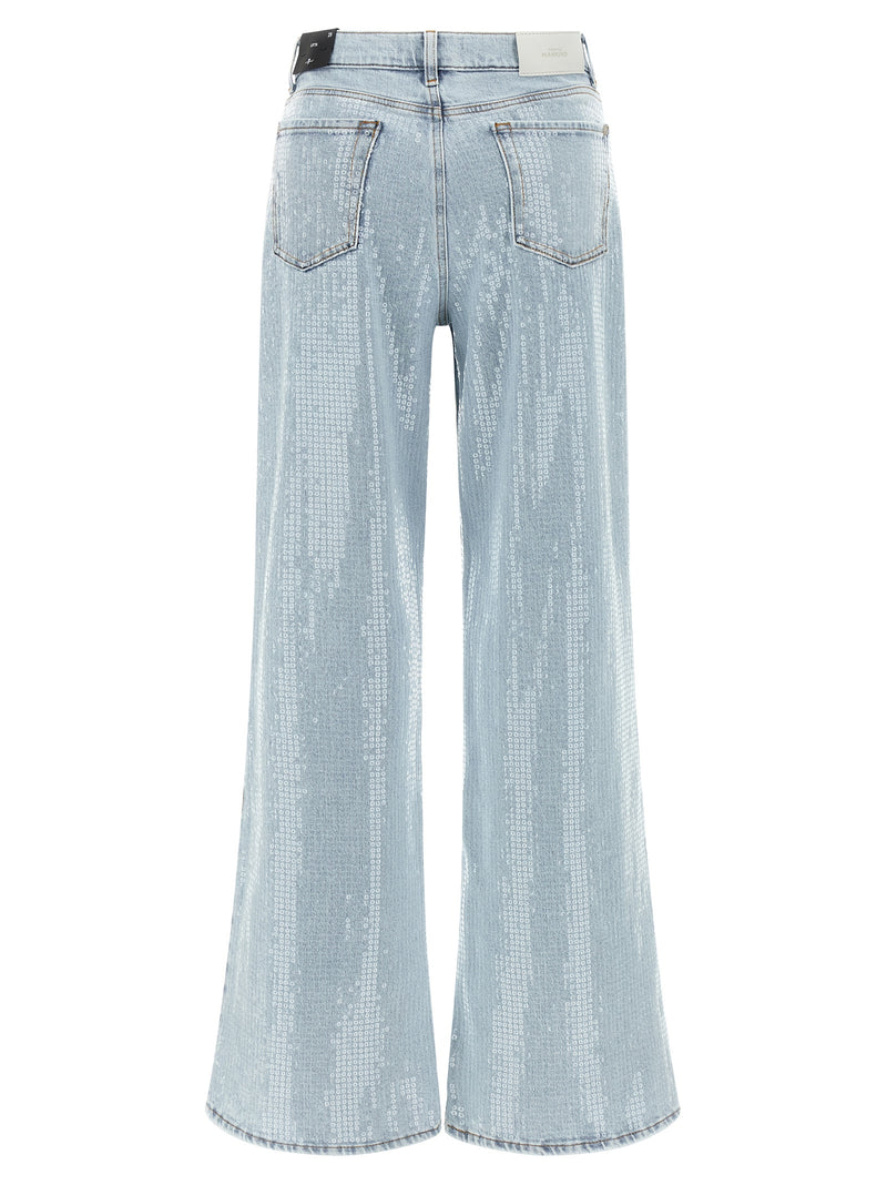 Jean flare bleu en coton 7 For All Mankind