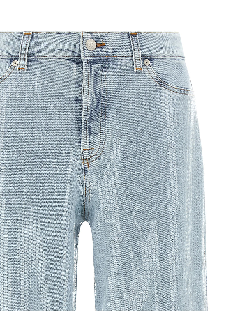 Jean flare bleu en coton 7 For All Mankind