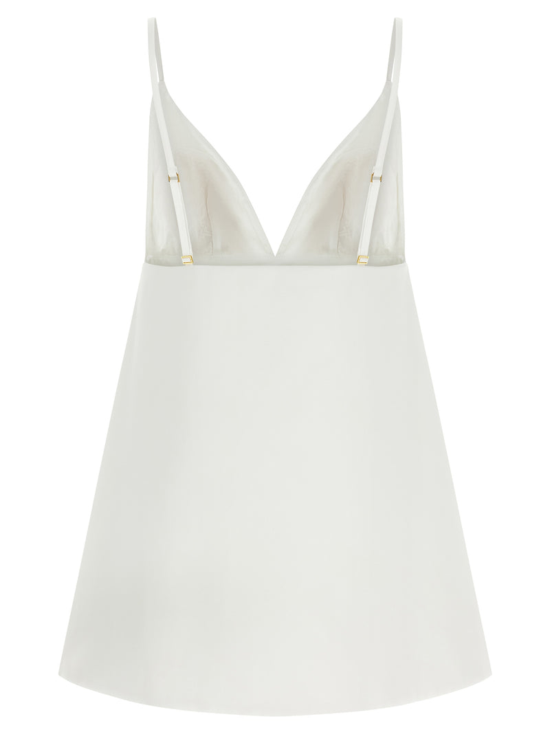 Robe courte Elisabetta Franchi en polyester blanc