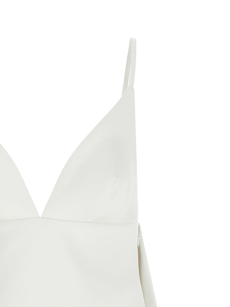 Robe courte Elisabetta Franchi en polyester blanc