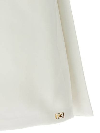 Elisabetta Franchi White Polyester Short Dress