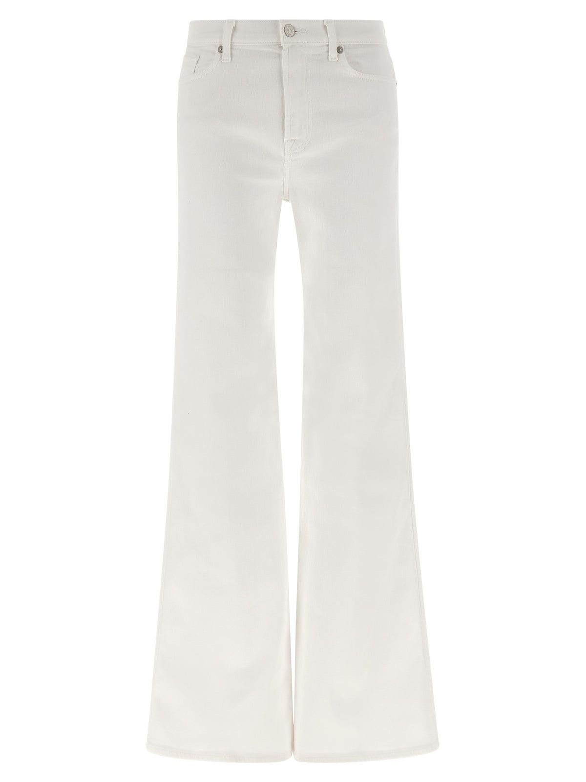 7 For All Mankind Modern Dojo White Flared Jeans
