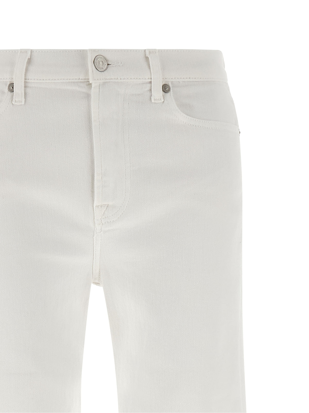 7 For All Mankind Modern Dojo White Flared Jeans