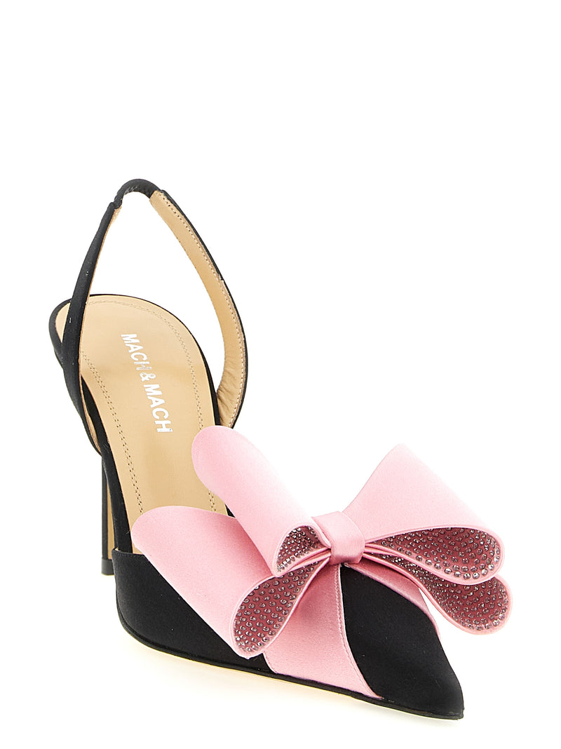 MACH & MACH Multicolor Satin High Heel Pumps