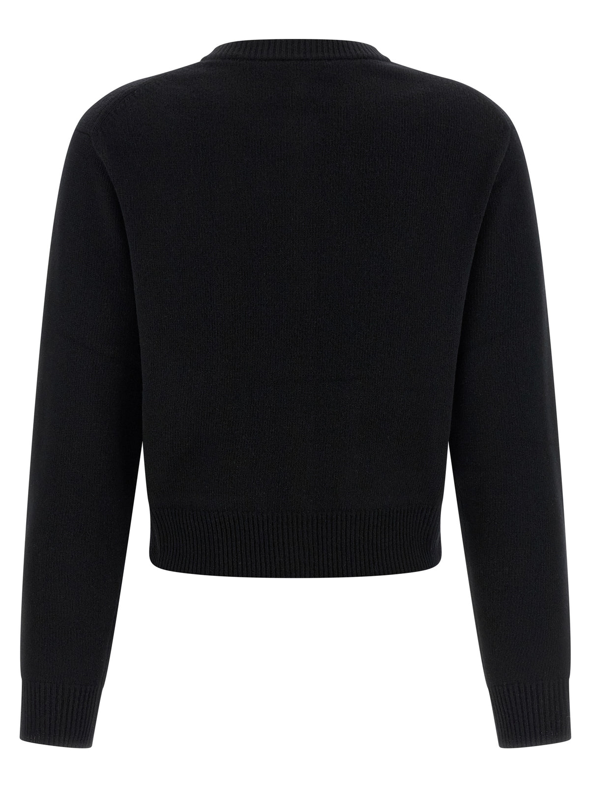 Chloé Black Merino Wool and Cashmere Cardigan