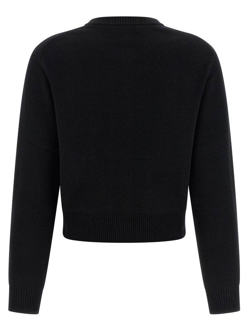 Chloé Black Merino Wool and Cashmere Cardigan