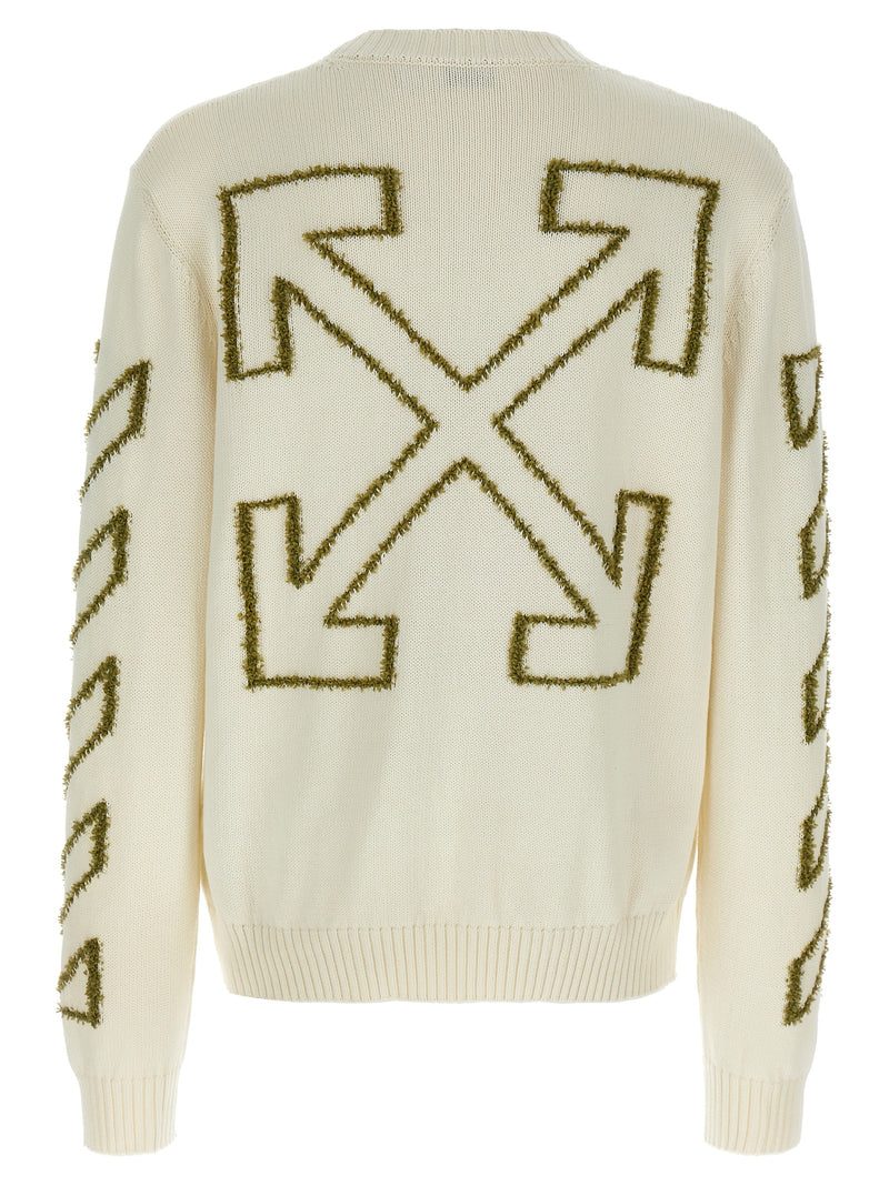 Off-White Beige Cotton Cardigan for Men