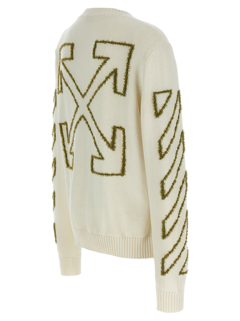 Off-White Beige Cotton Cardigan for Men