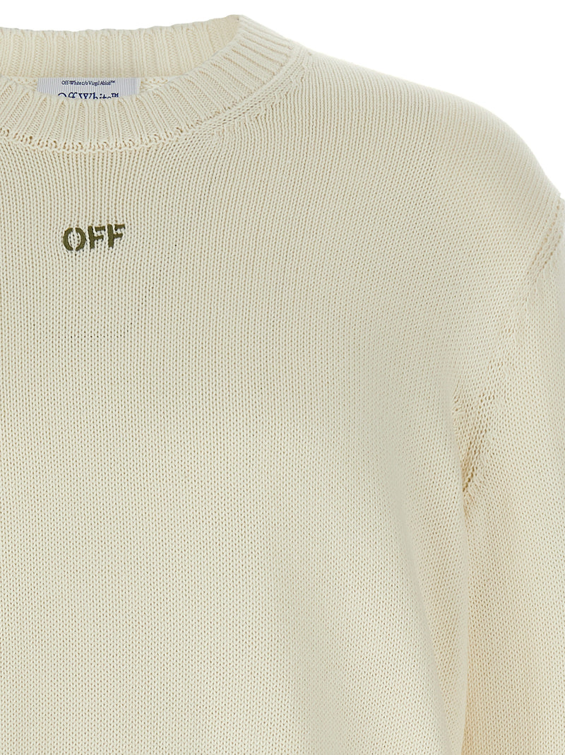 Off-White Beige Cotton Cardigan for Men