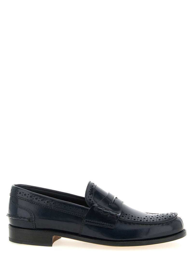 Church's Robin Blue Calfskin Slip-On Loafers