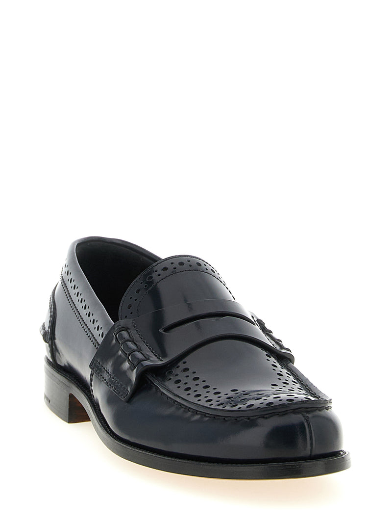 Church's Robin Blue Calfskin Slip-On Loafers