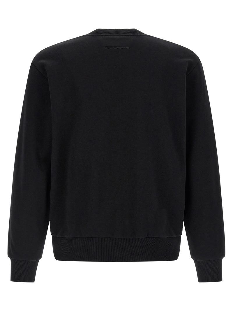 MM6 Maison Margiela Sweatshirt en Coton Noir