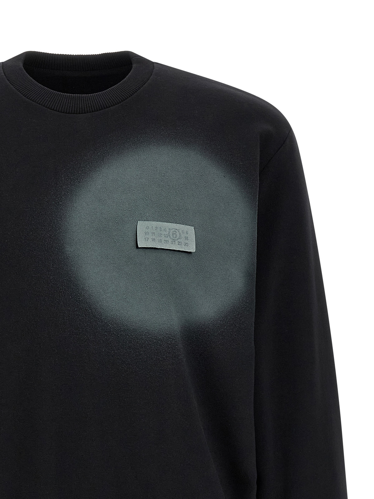 MM6 Maison Margiela Sweatshirt en Coton Noir