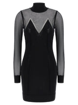 Elisabetta Franchi Black Viscose Short Dress
