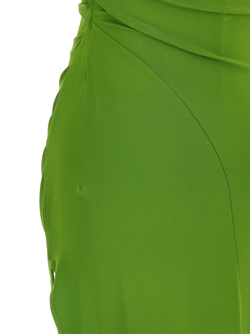 Elisabetta Franchi Bicolor Viscose Long Dress