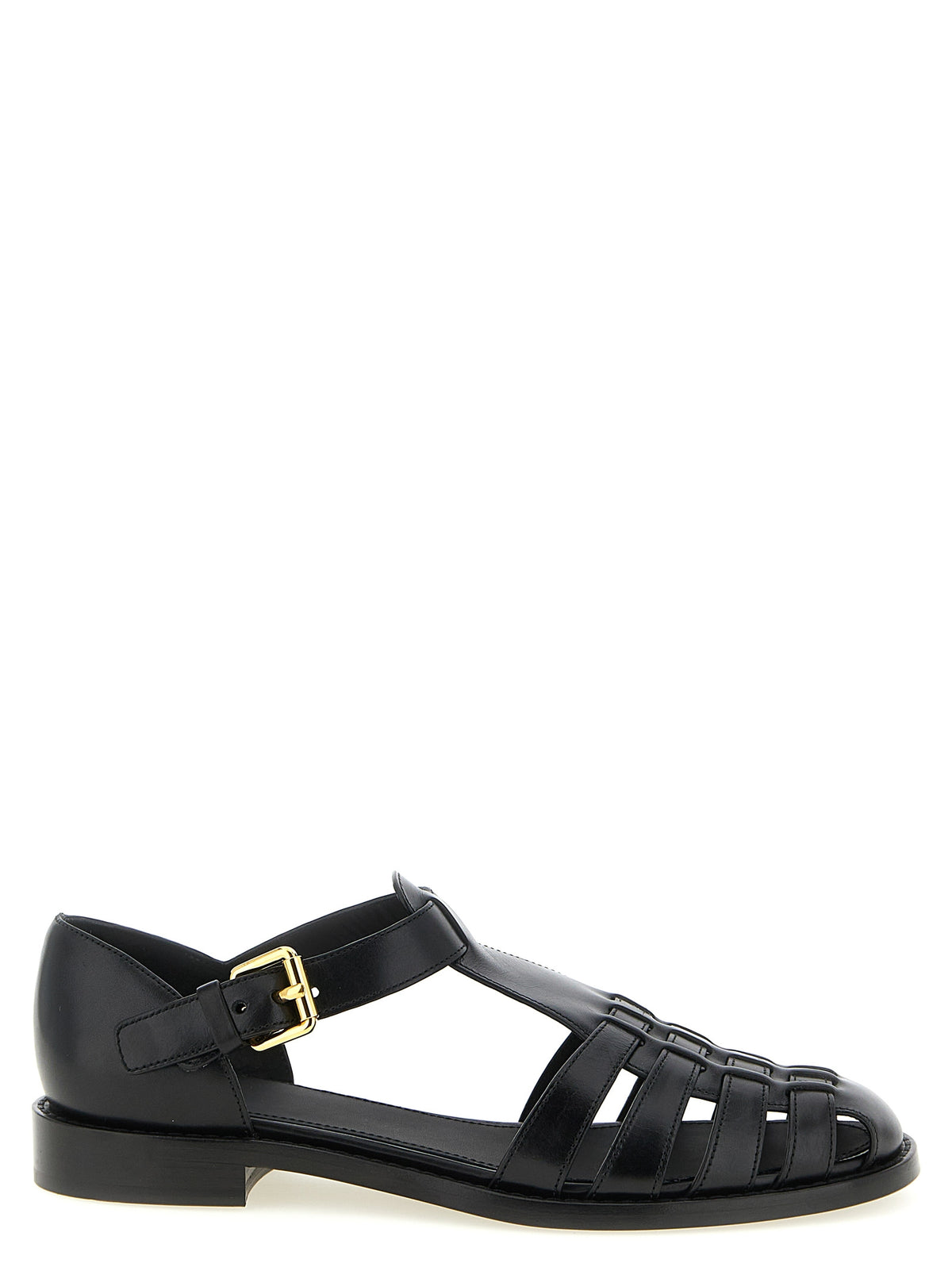 Sandales plates Church's en veau noir