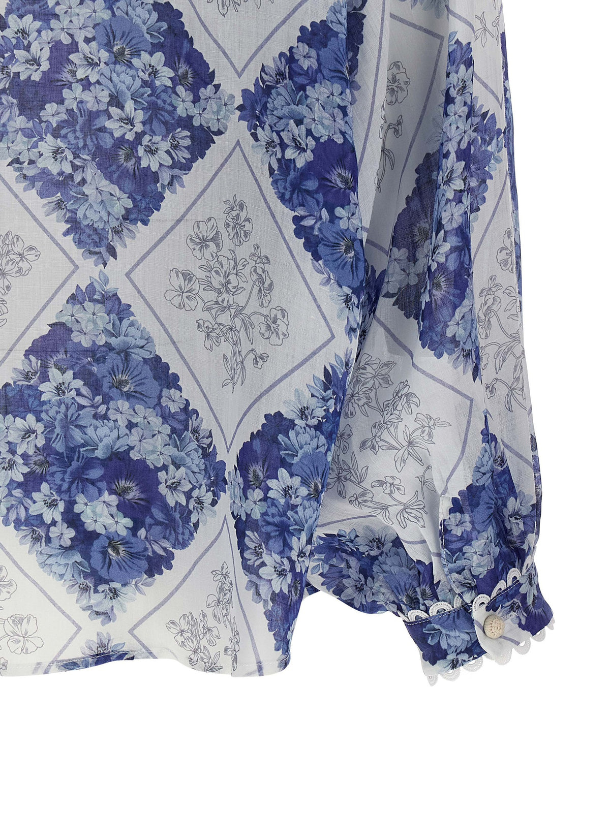 Twinset Blue Stingray Leather / Ray Skin Blouse