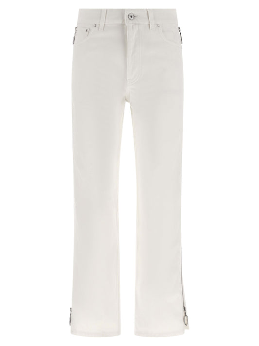 Paco Rabanne Jean en denim de coton blanc