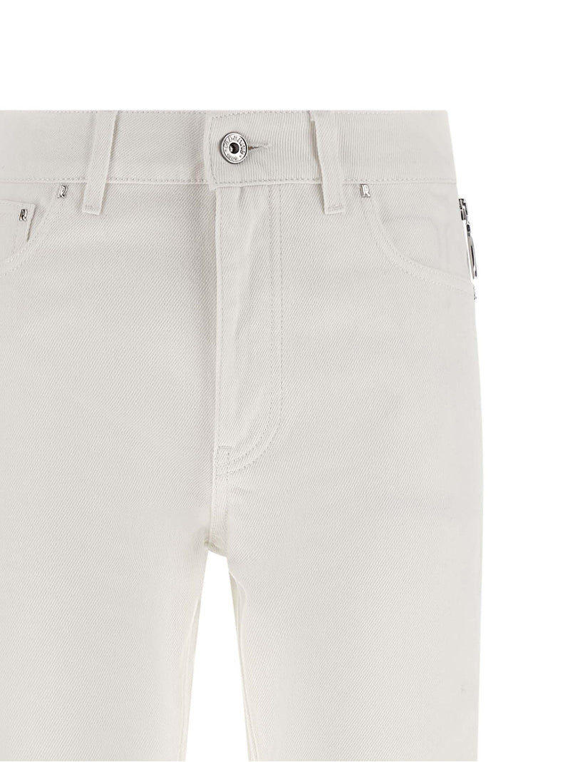 Paco Rabanne Jean en denim de coton blanc