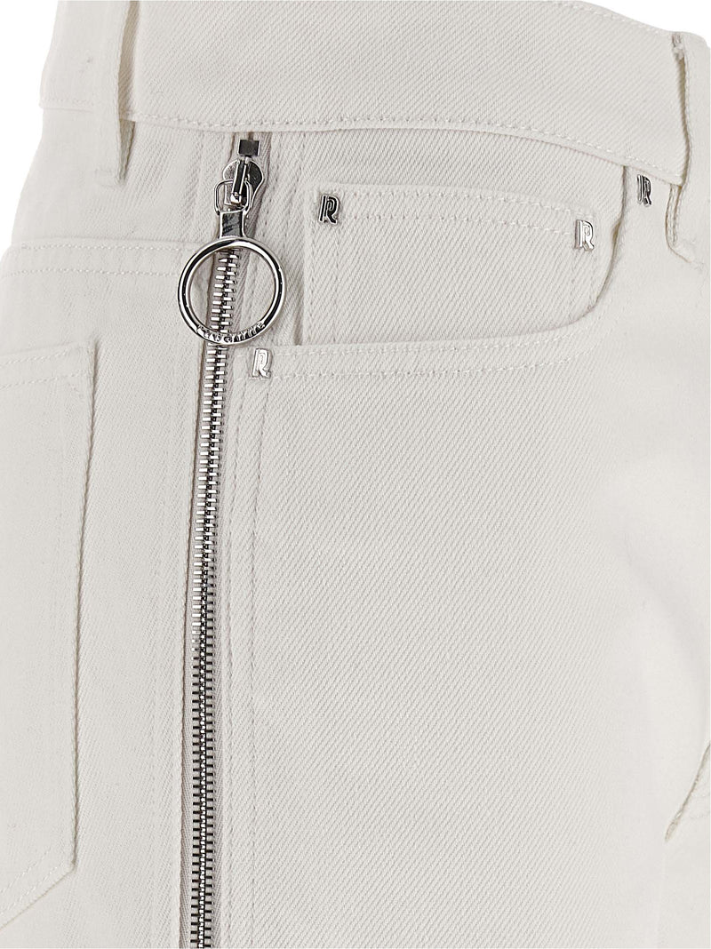 Paco Rabanne Jean en denim de coton blanc