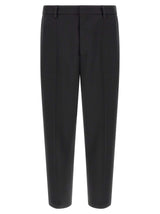 Pantalon de costume noir en polyester Jil Sander