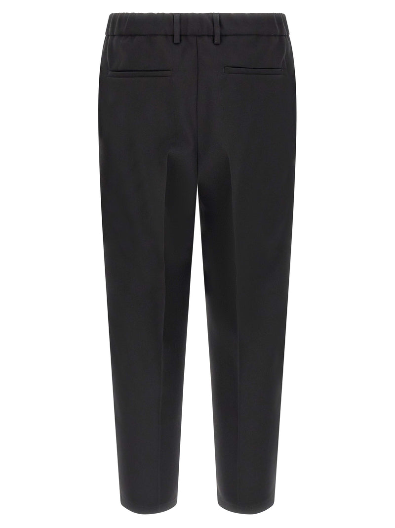 Pantalon de costume noir en polyester Jil Sander