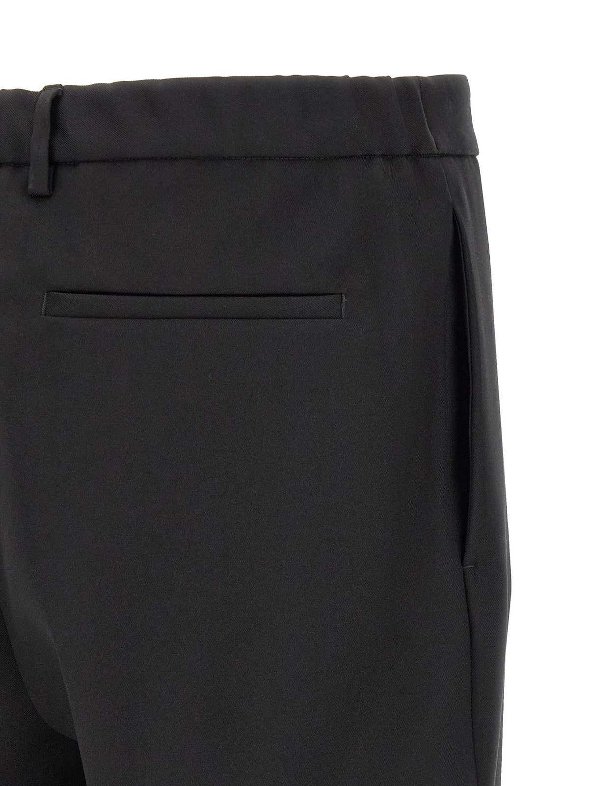 Pantalon de costume noir en polyester Jil Sander