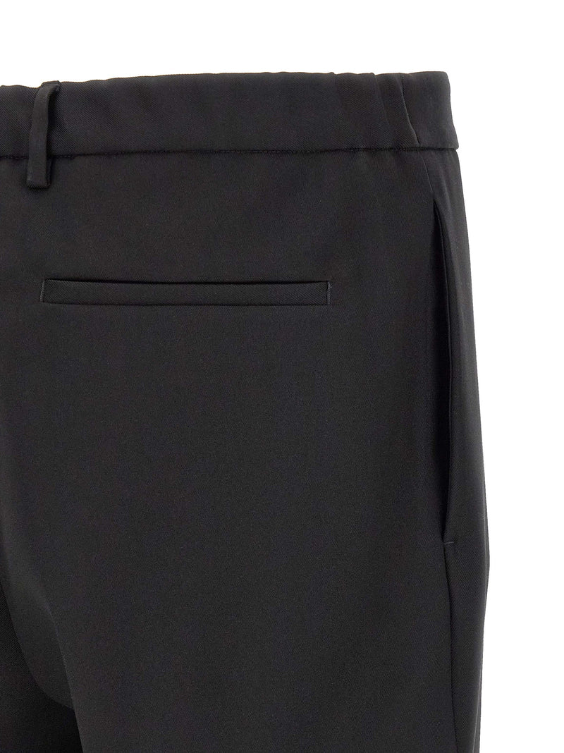 Pantalon de costume noir en polyester Jil Sander