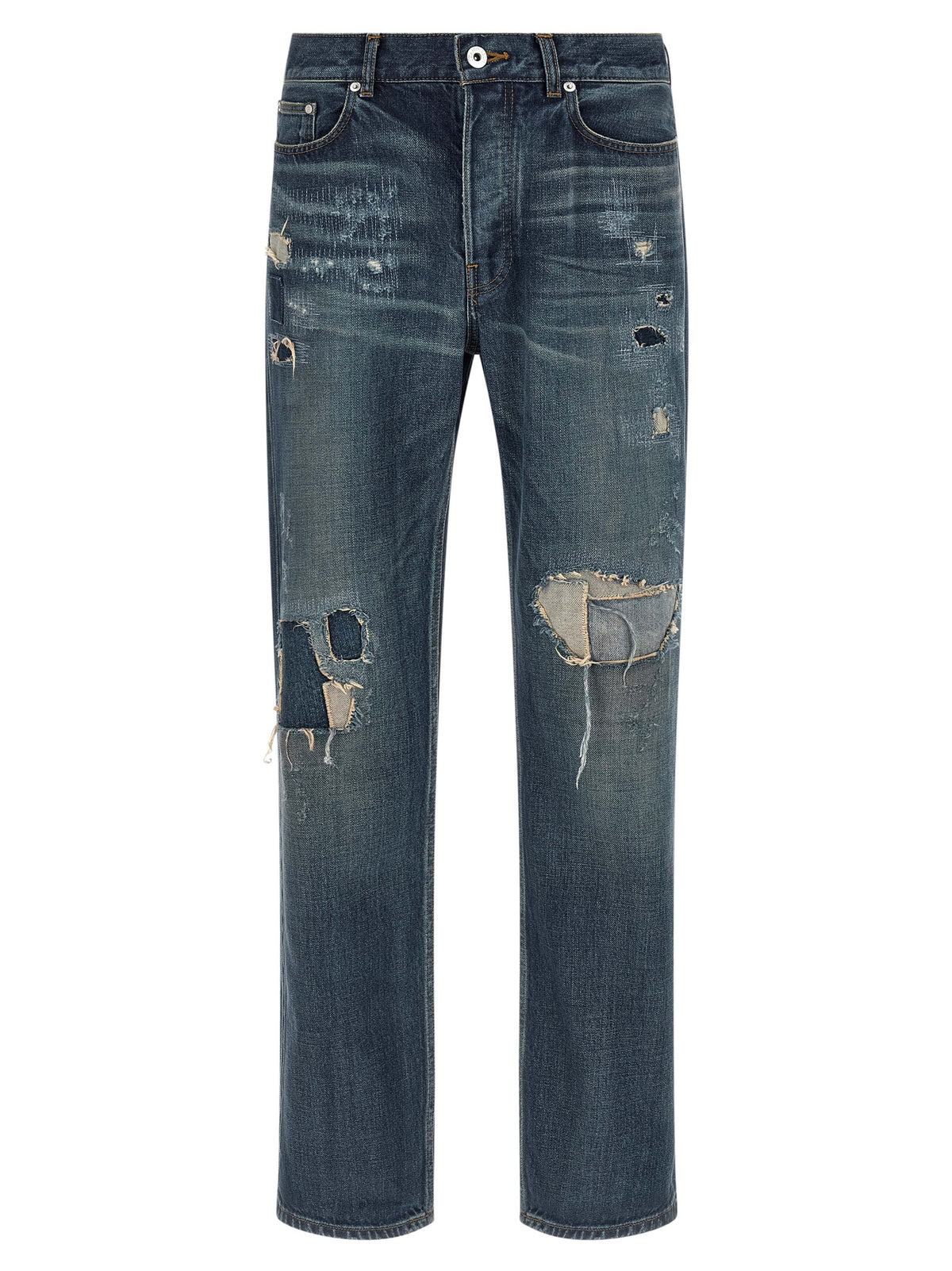 Jean droit J.W.Anderson en coton bleu